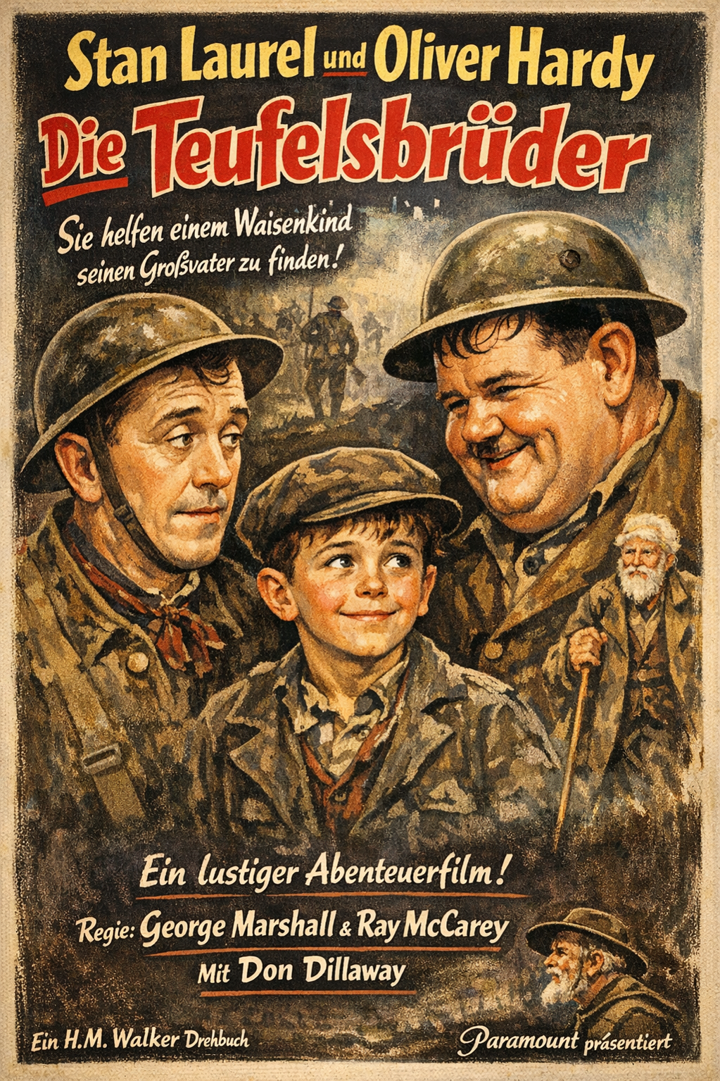 „Die Teufelsbrüder“ (Originaltitel: „Pack Up Your Troubles“)