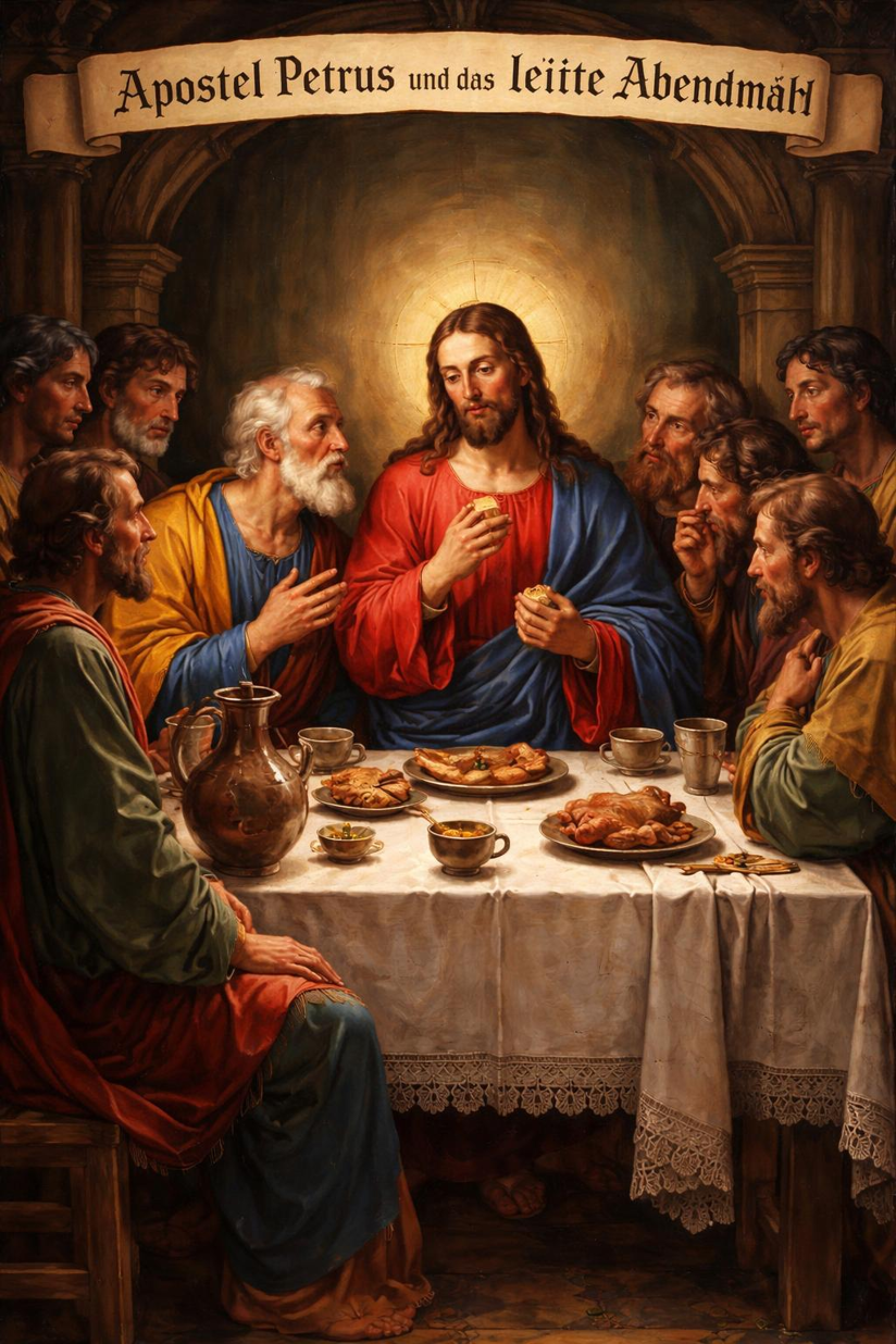 Apostel Petrus und das letzte Abendmahl